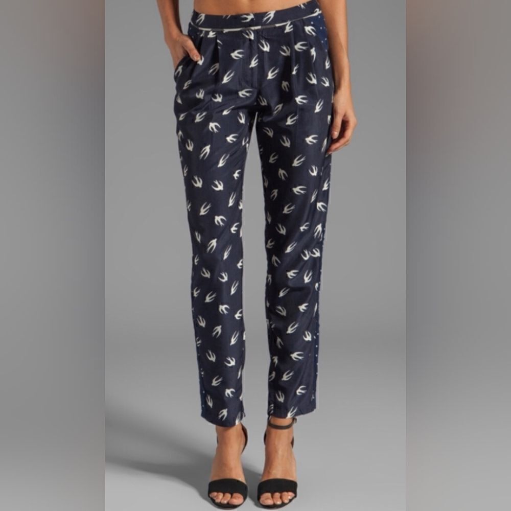 Greylin M Mixed Animal Print Pants Whimsigoth Novelty Countryside Western Boho